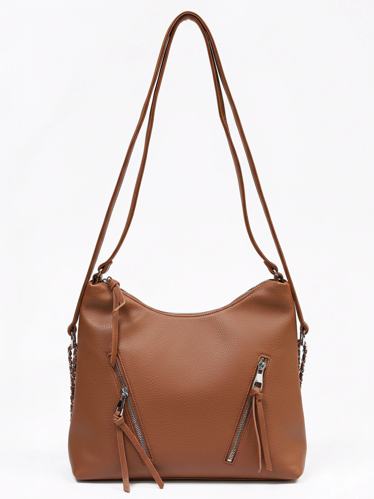 Сумка-шоппер с декоративными цепочками в ассортименте